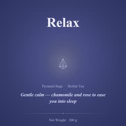 Relax Tea - Pyramid Tea Bags 50 Pack thumbnail 2