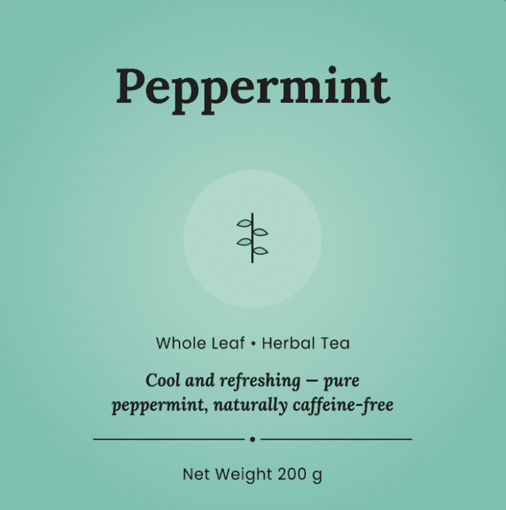 The Little Leaf Tea Co.  Peppermint Loose Leaf Tea 200g