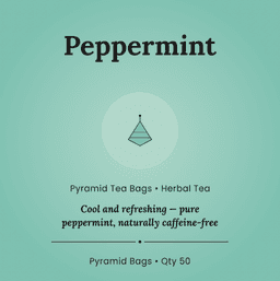 Peppermint - Pyramid Tea Bags 50 Pack thumbnail 2