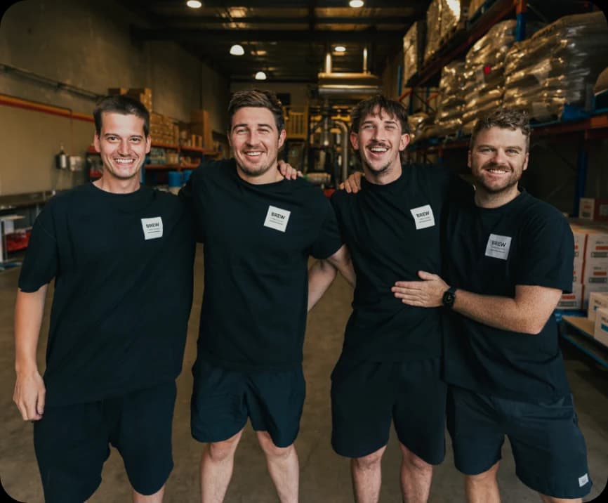 The Brew Coffee Roasters wholesale team