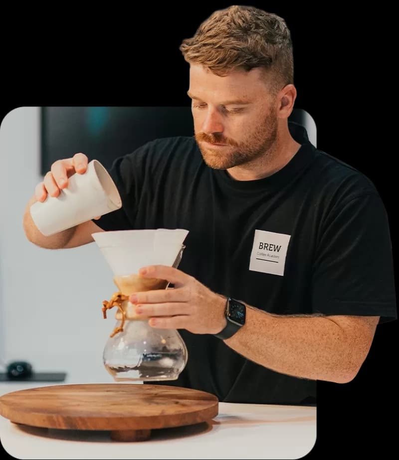 Brew Coffee Roasters — from bean to cup