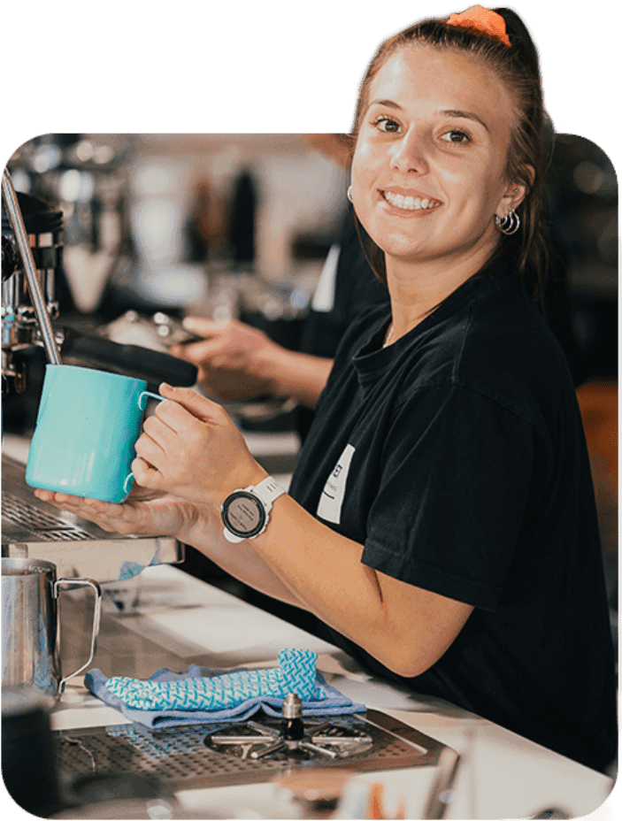 Order ahead at the Brew Cafe