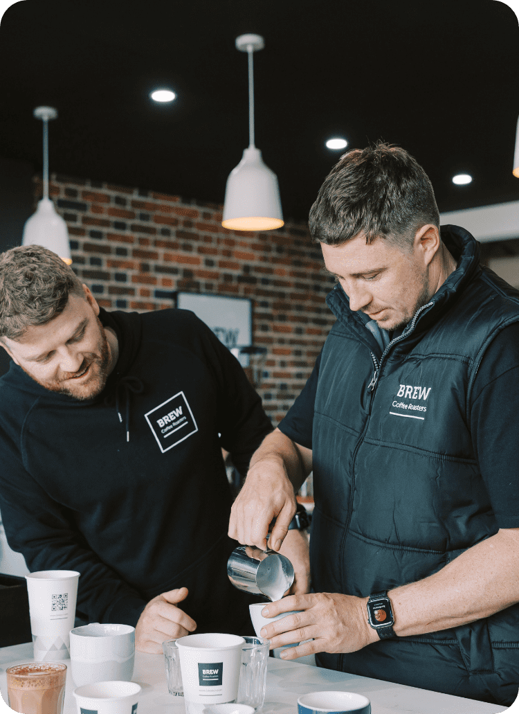 Brew Coffee Roasters' talented coffee crew brewing up delicious, award-winning Perth coffee beans