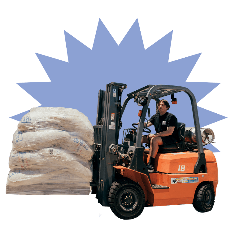 Wholesale Coffee forklift carrying fresh coffee beans