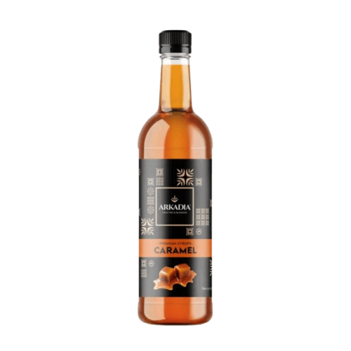 Arkadia Premium Syrup Caramel 750ml coffee beans